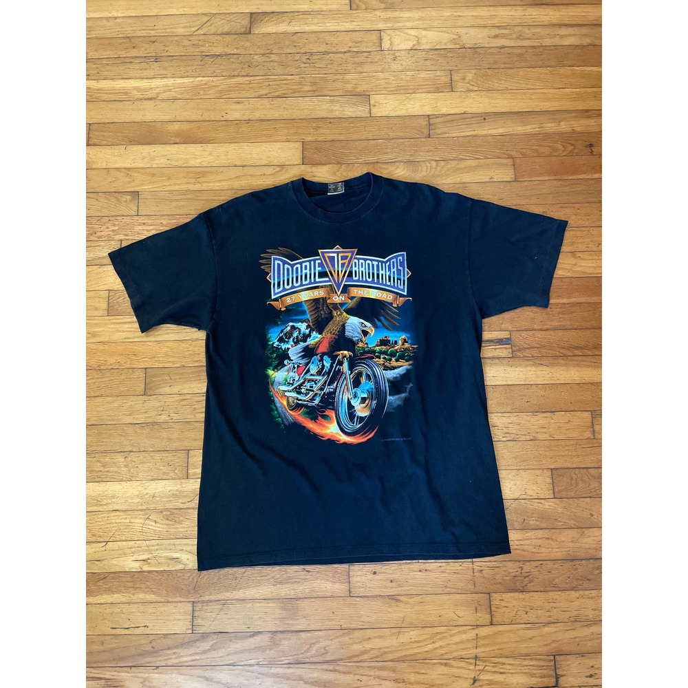 VTG Touch of Gold Doobie Brothers 27 Years On The Road Tour T Shirt 1996 Sz XL